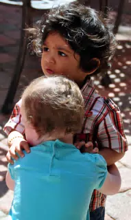 His First Hug from a Girl