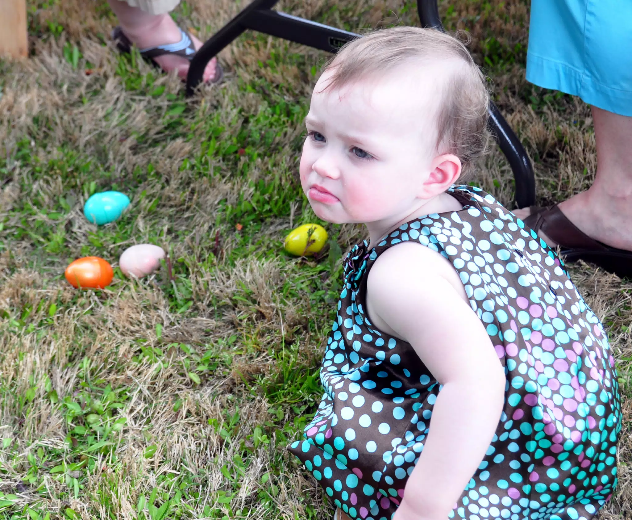 Liesl with Easter Eggs