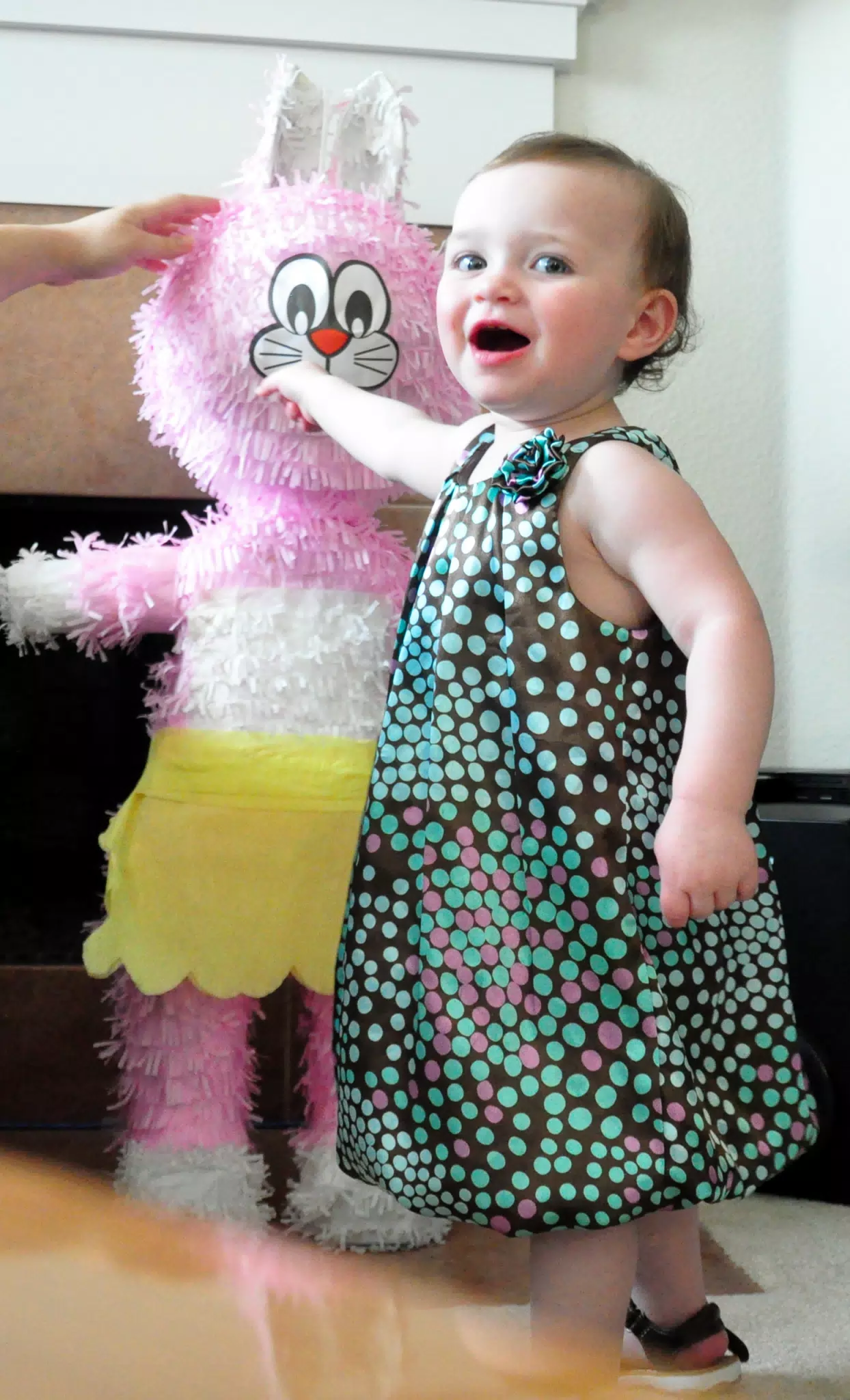 Liesl with Easter Bunny