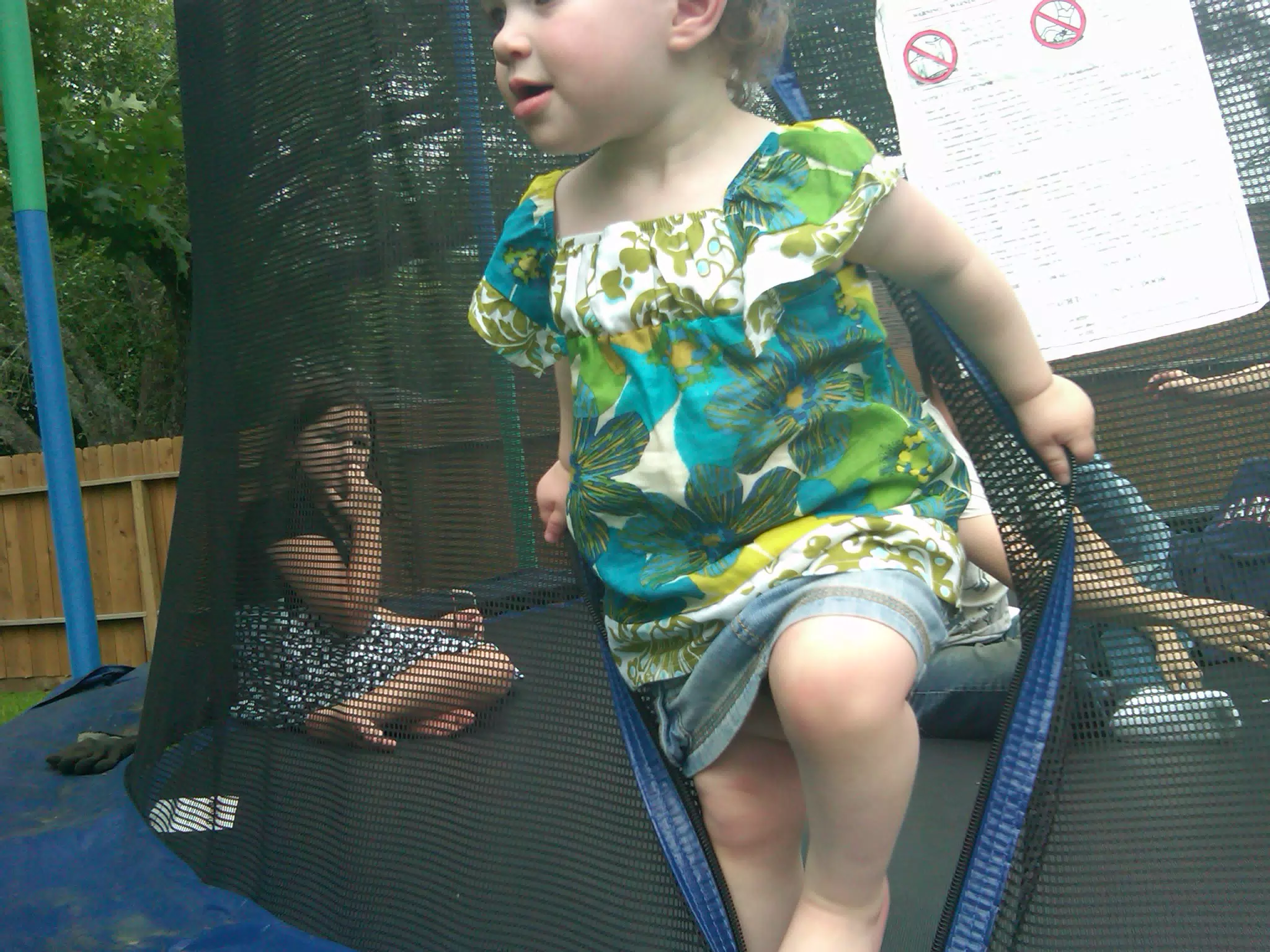 Liesl Escaping Trampoline