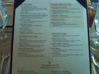 La Cima Lunch Menu