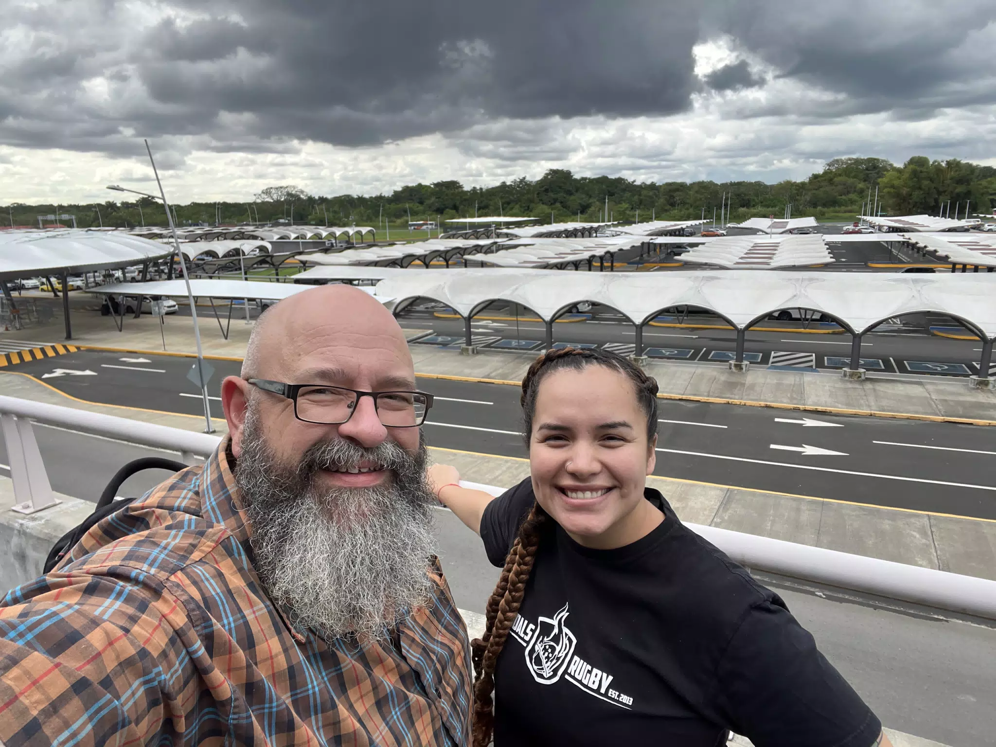 Scott and Maggie at PTY Panama City Airport