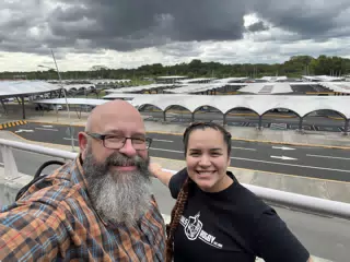 Scott and Maggie at PTY Panama City Airport