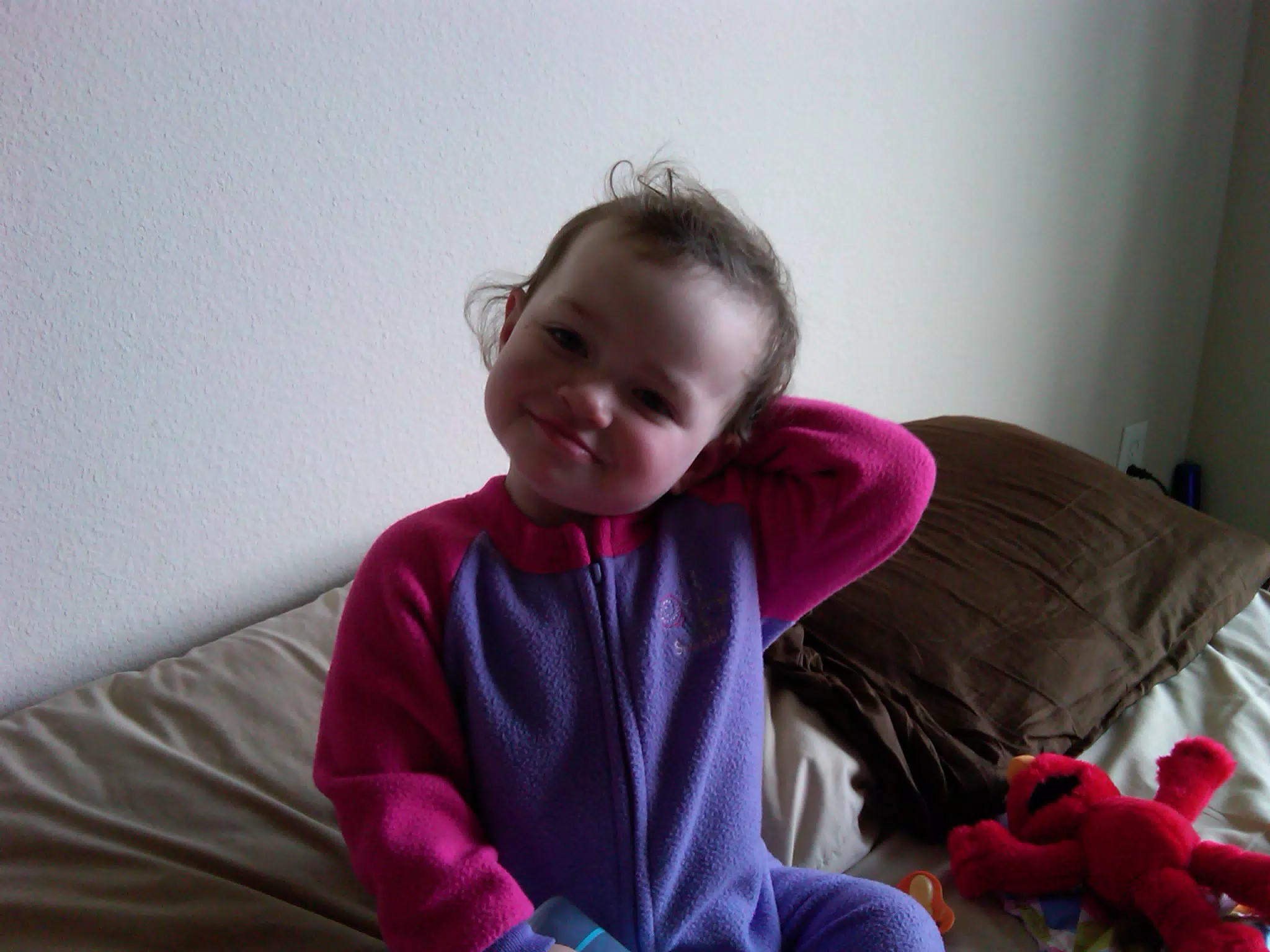 Liesl Posing in PJs