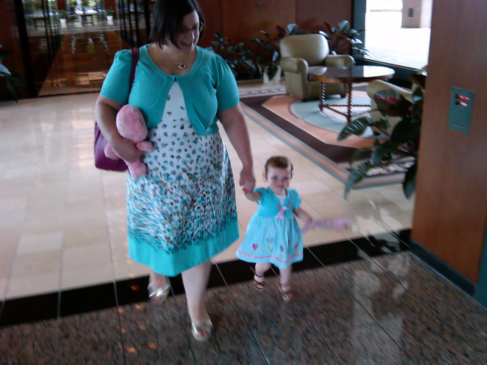 Walking in Williams Tower