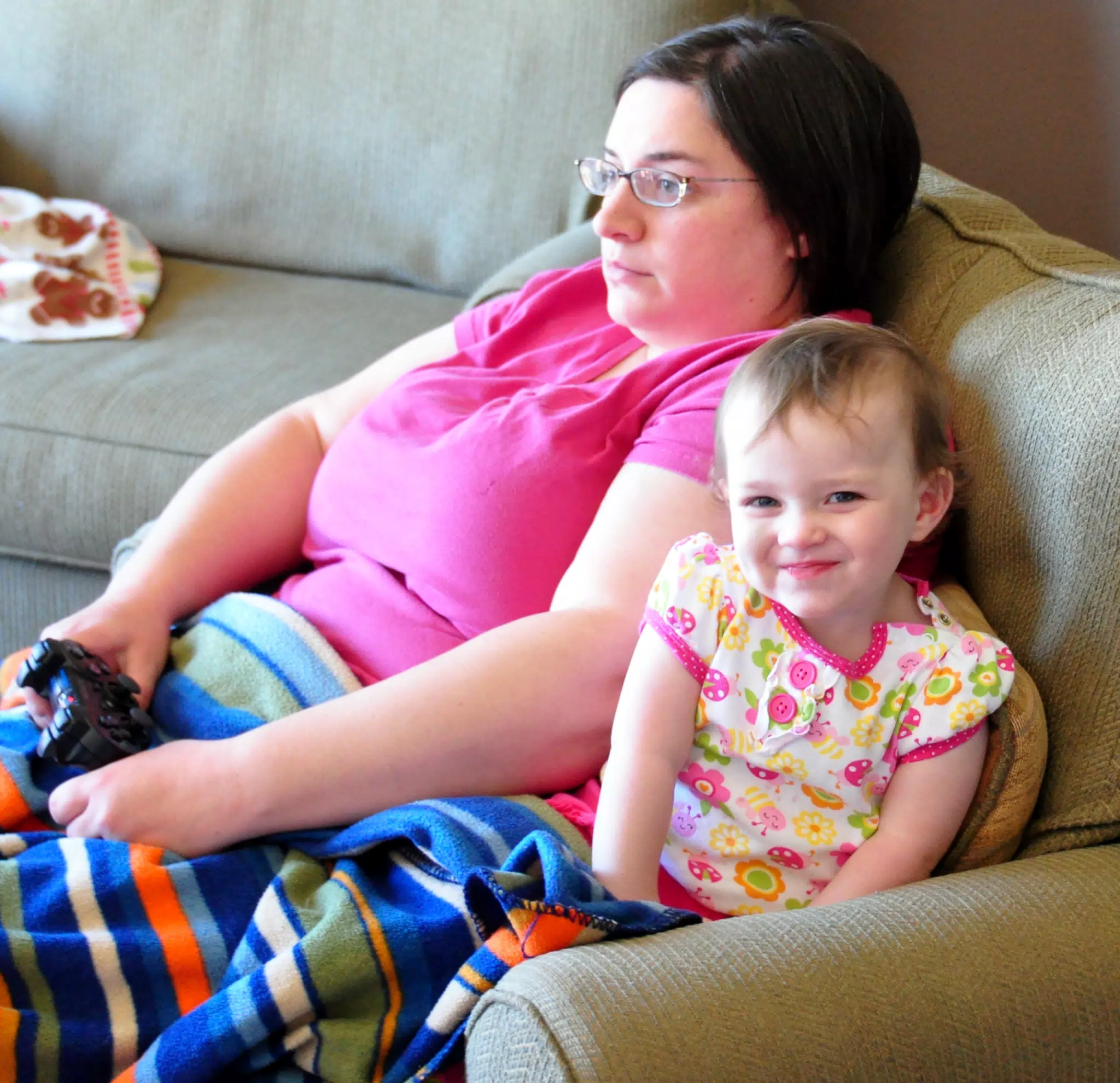 Liesl Sitting with Mommy