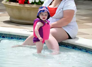 Liesl in the Pool
