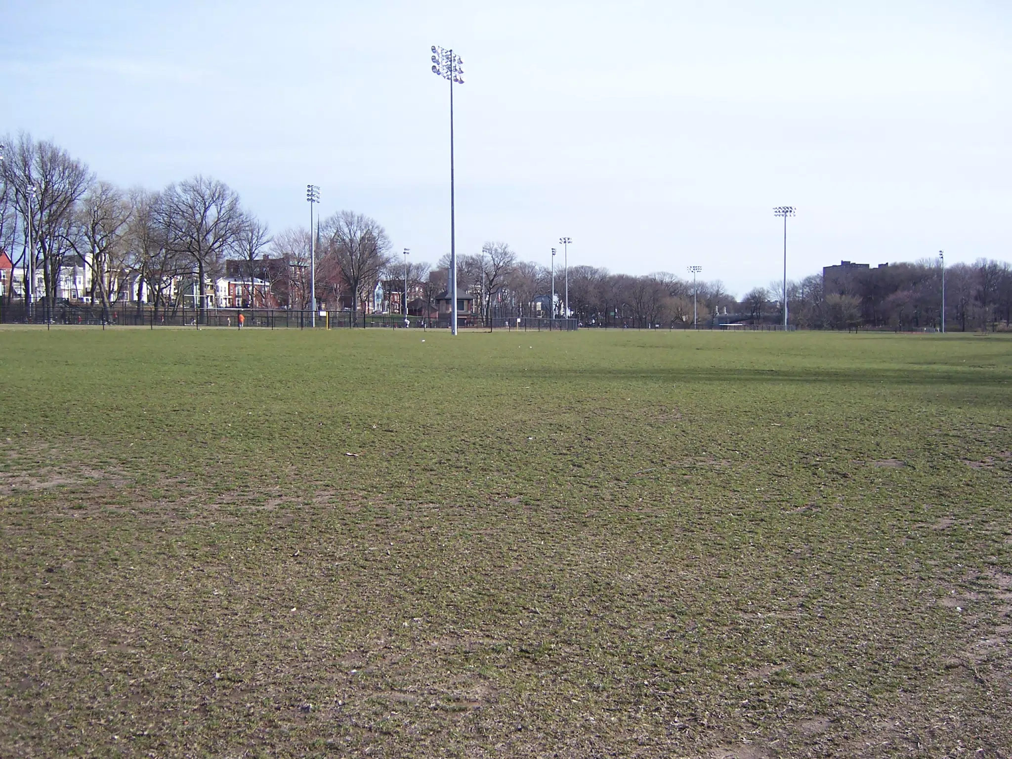 Field in Branch Brook Park, Newark, New Jersey