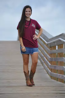 Teen Model on Galveston Boardwalk