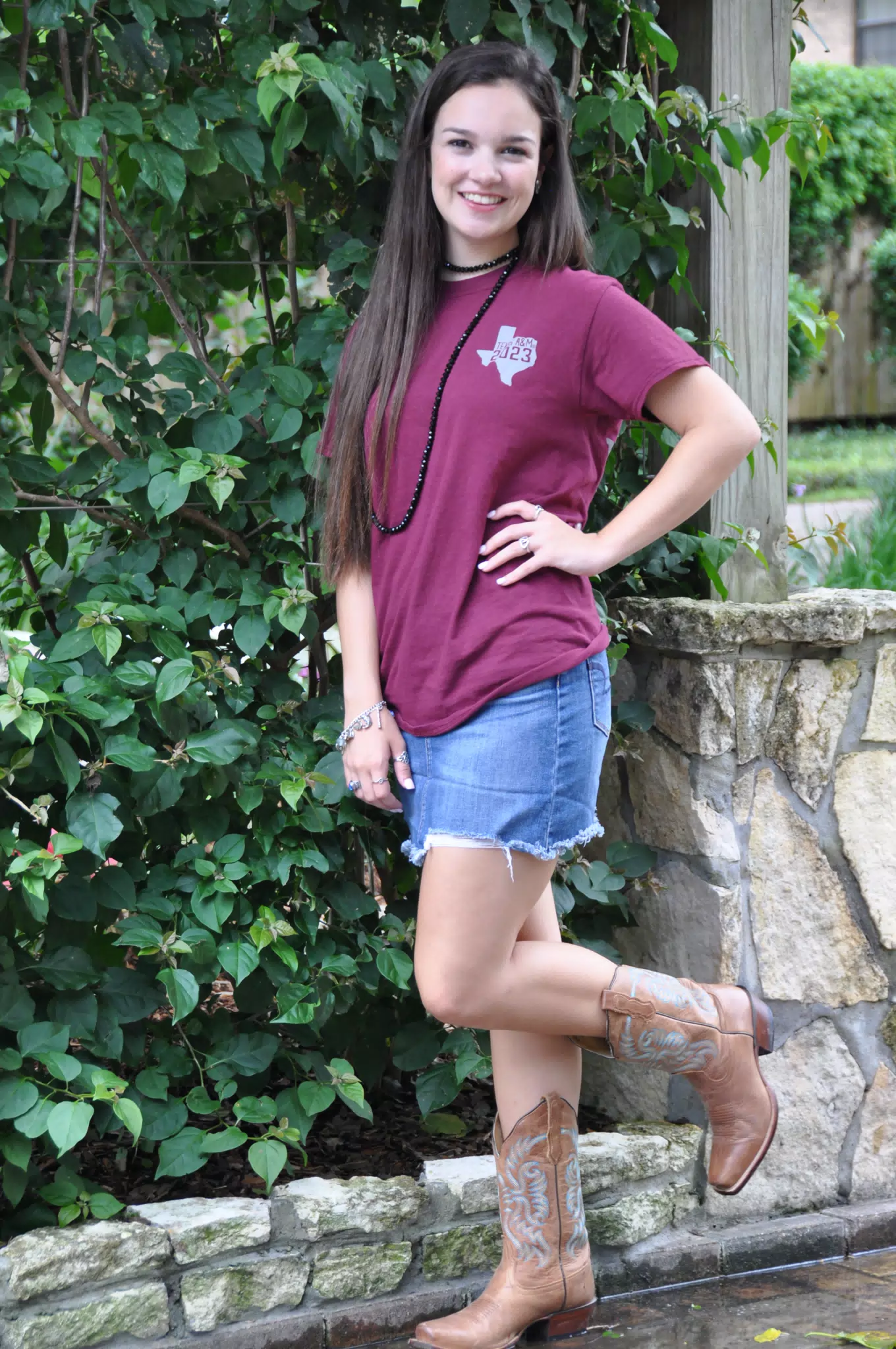 Emily Posing in Cowgirl Boots