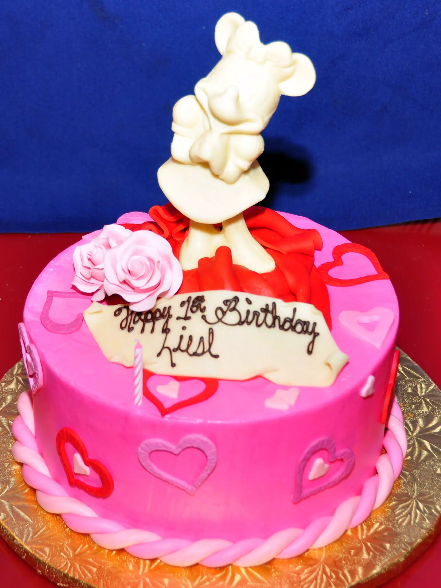White Chocolate Minnie on Liesls Cake