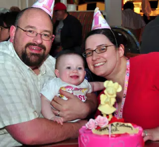 The Millers at Liesl's First Birthday Party