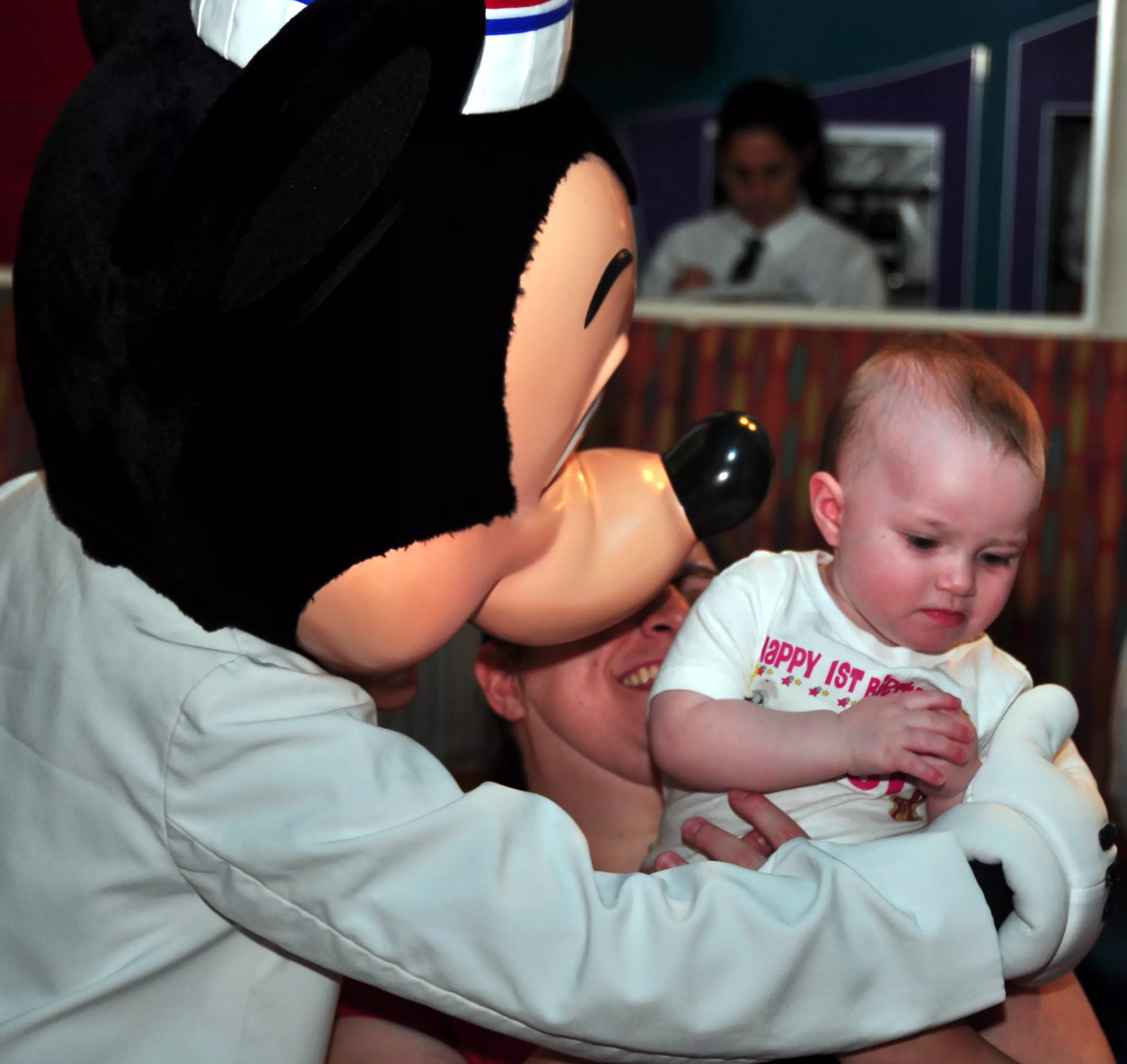 Mickey Trying to Get a Hug