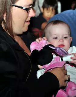 Liesl with Minnie Mouse