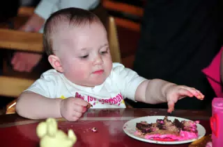 Liesl Eating Cake