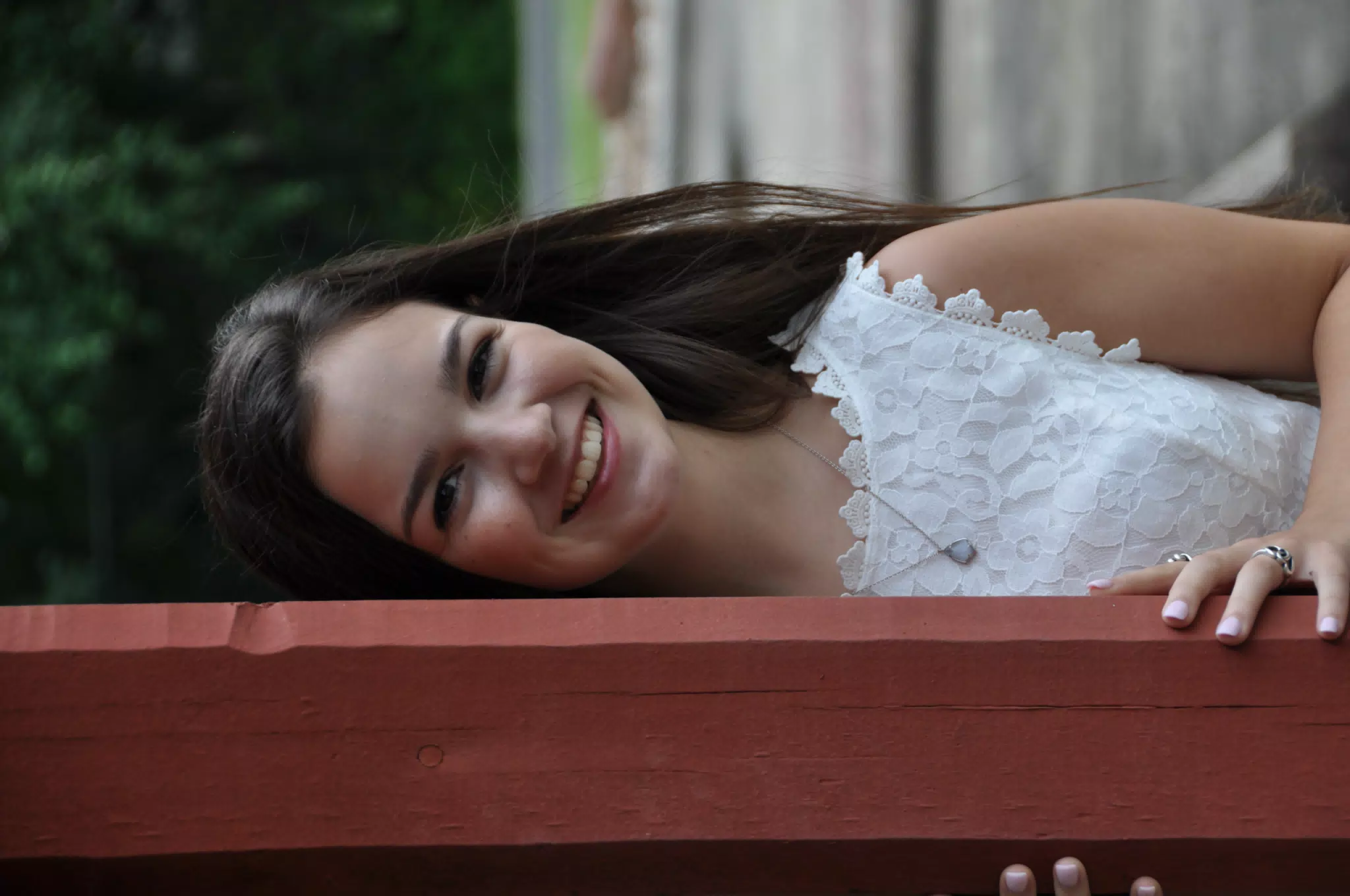 Model Leaning from Door Frame