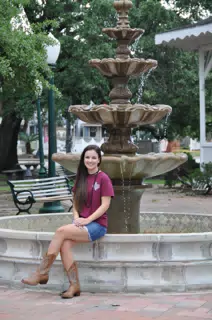 Emily on Fountain in Texas