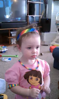 Liesl as Rainbow Bright