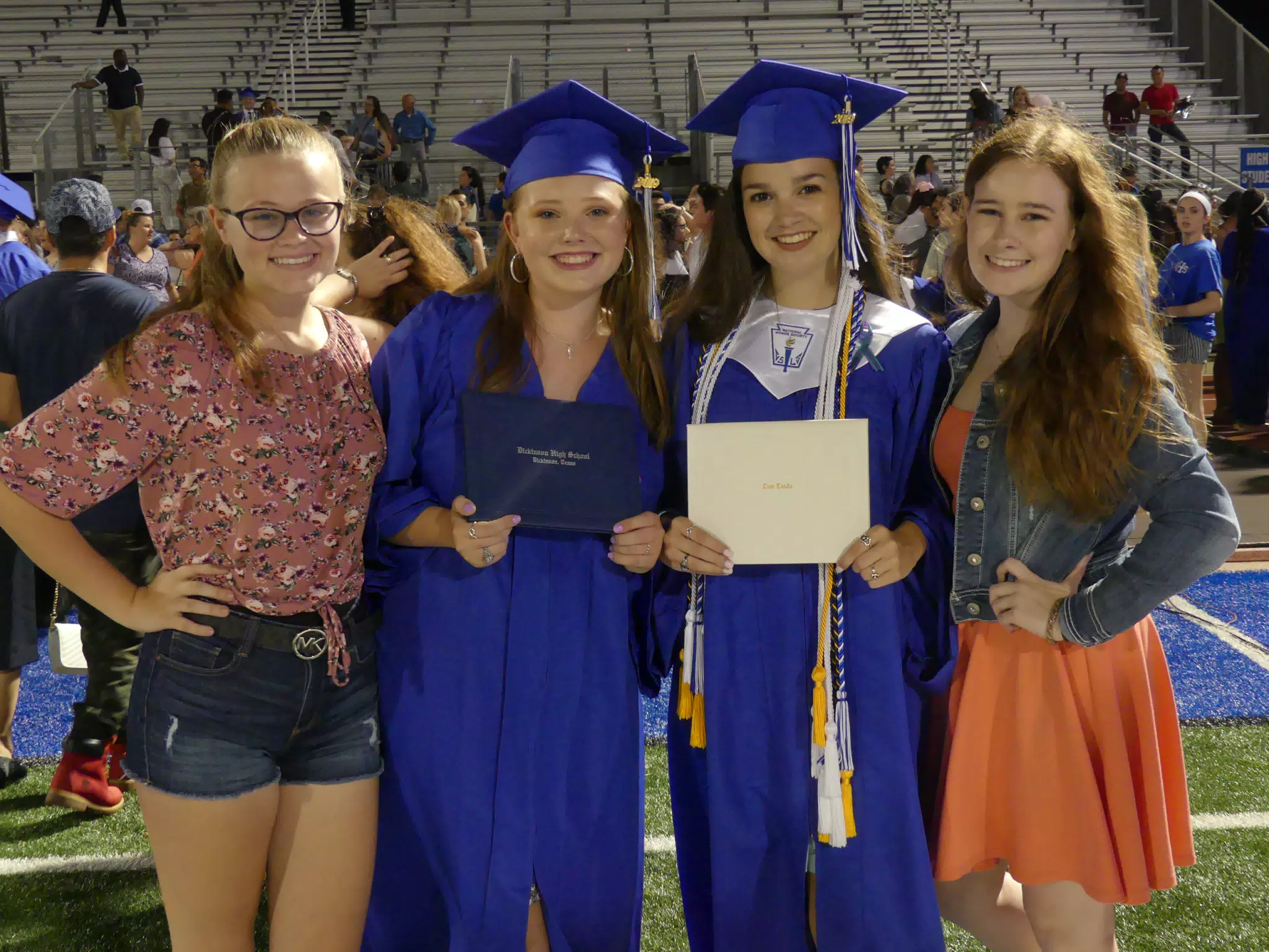 Makenzie, Kayla, Emily & Madeline at Graduation