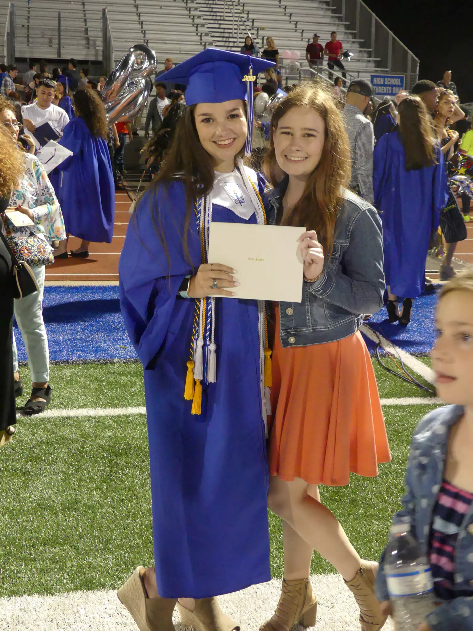 Emily and Madeline at Graduation