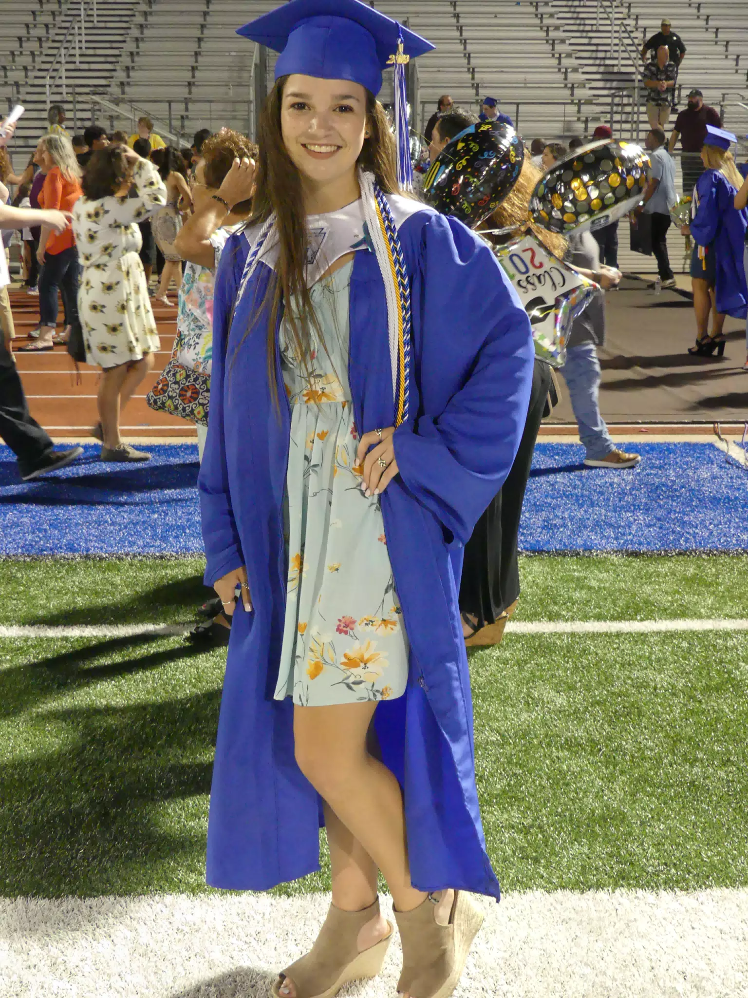 Emily in Graduation Dress