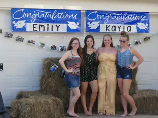 The Girls at Emily's Graduation