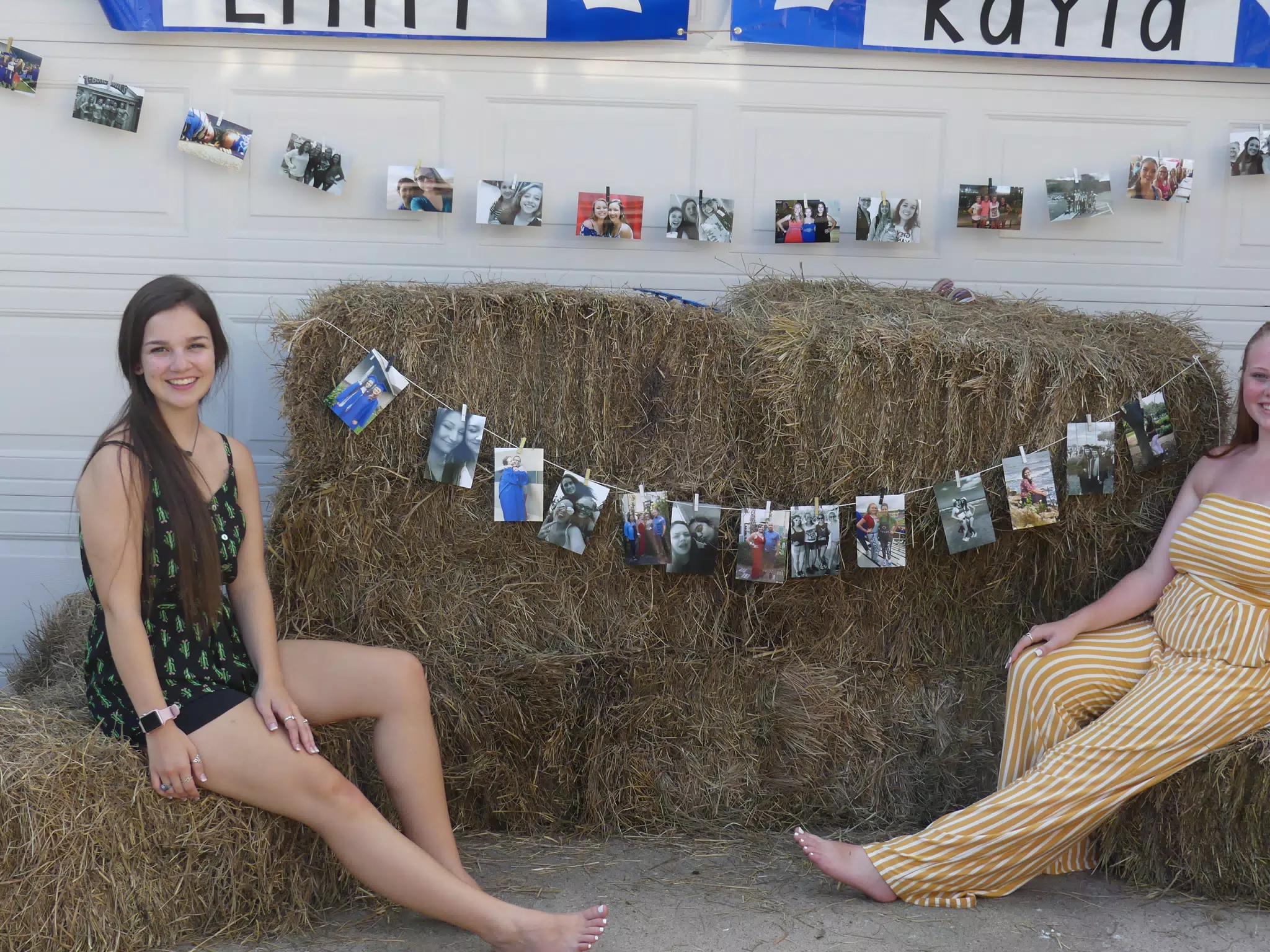 Emily on Hay at her Graduation Party