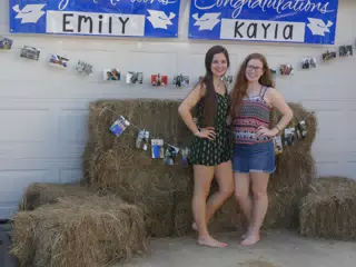 Emily & Madeline at Graduation Party