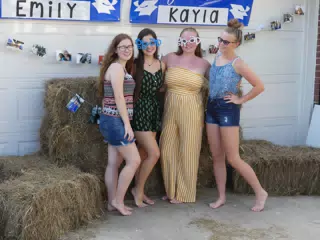 Teen Girls at Graduation Party in Texas