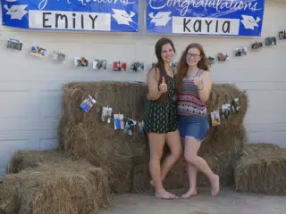 Emily & Madeline at Emily's Graduation Party