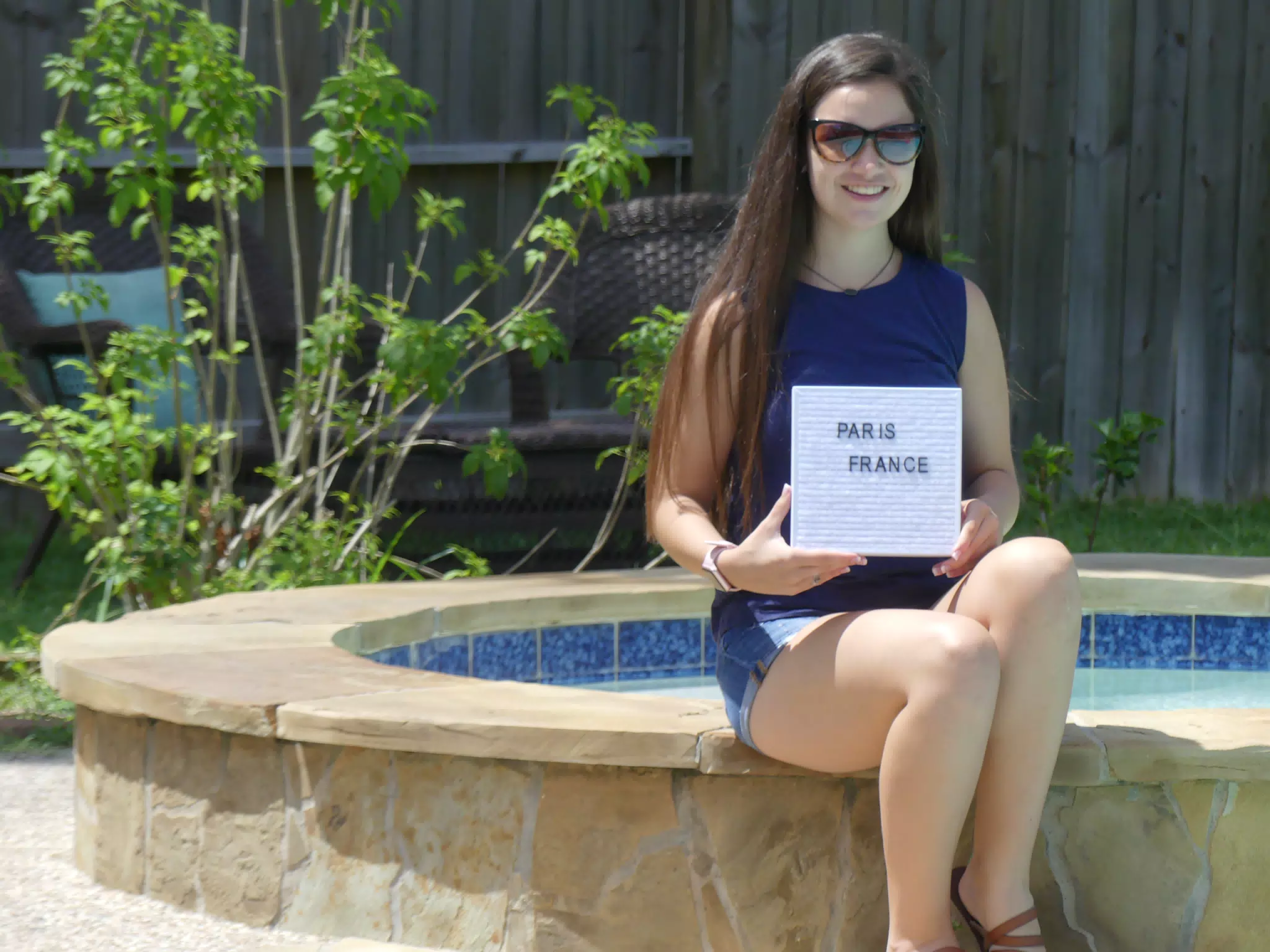 Emily with Paris Sign by Hot Tub