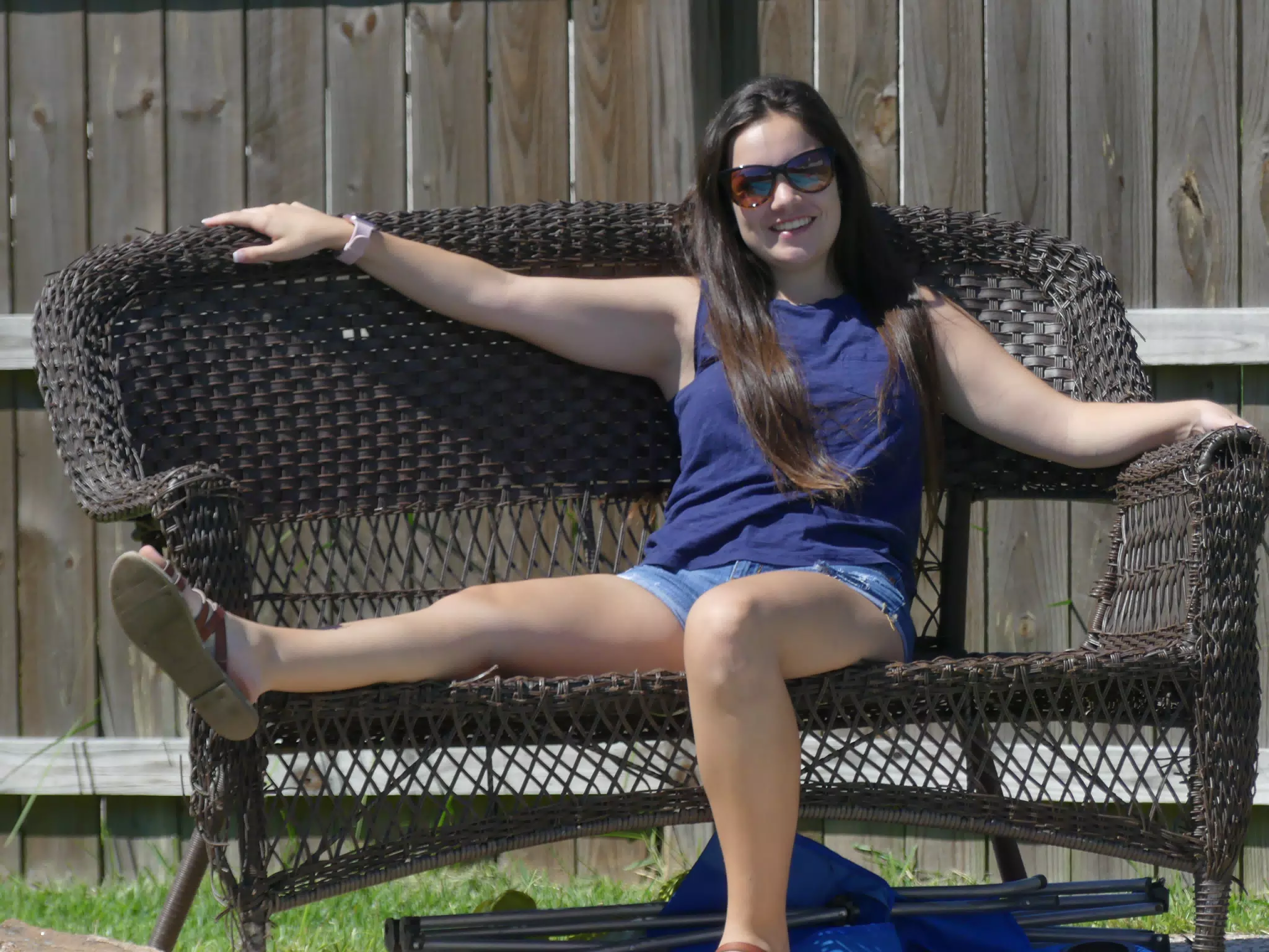 Emily on Bench