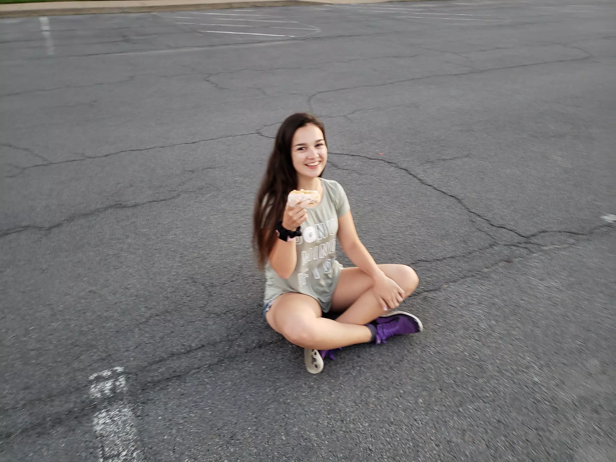 Emily with Donut
