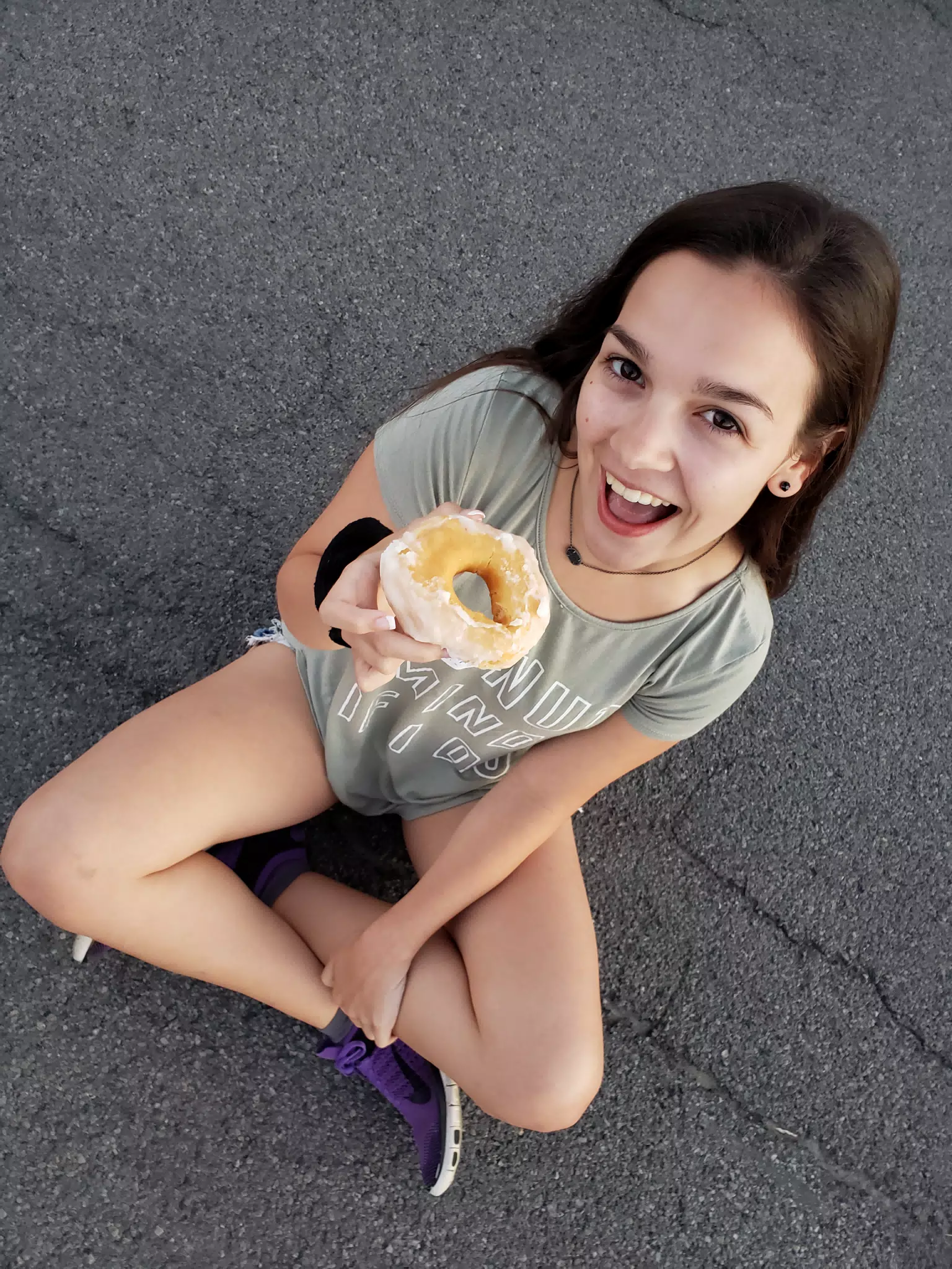 Emily Eating a Donut