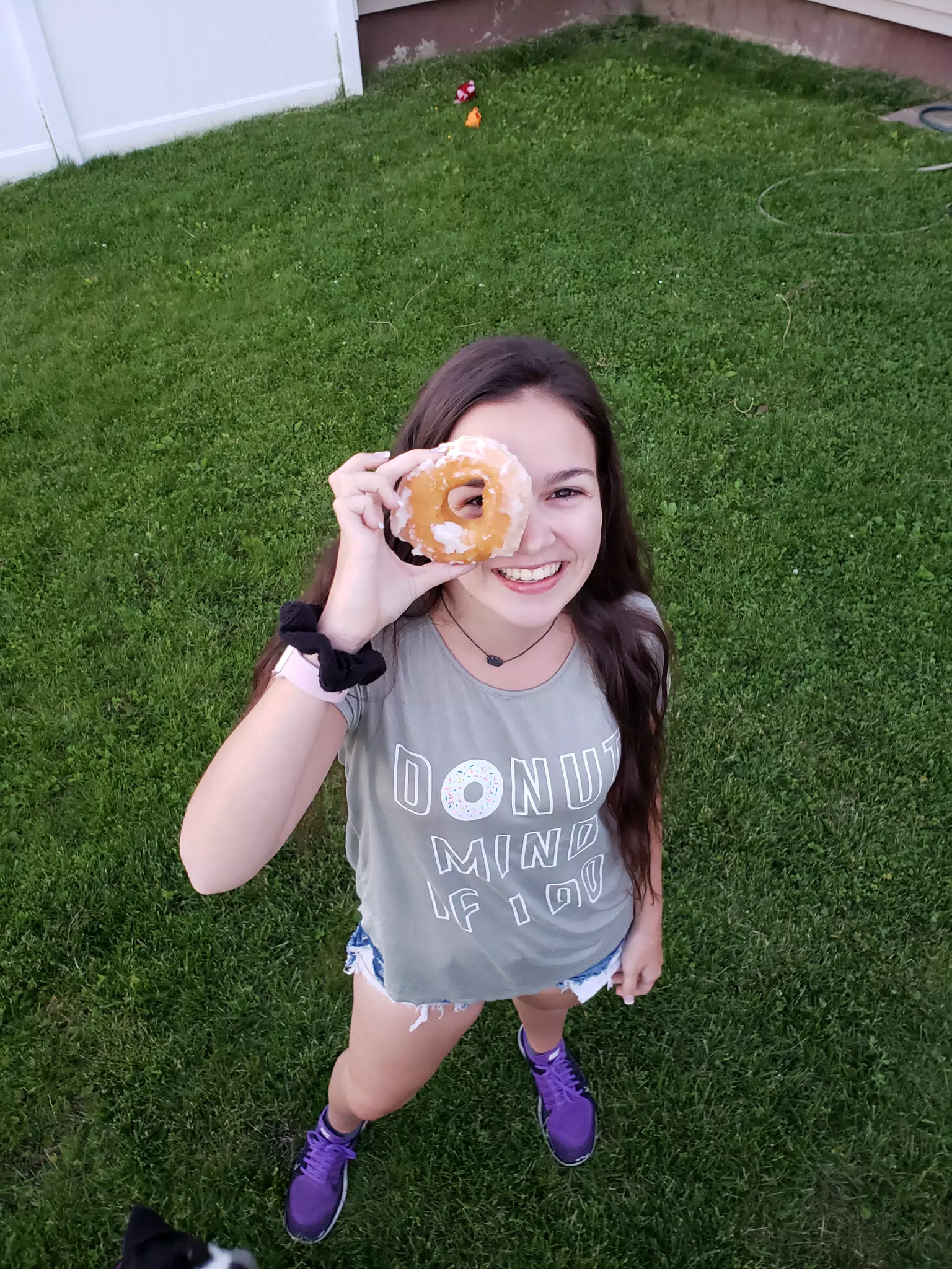 Emily with Donut