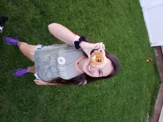 Emily with Donut