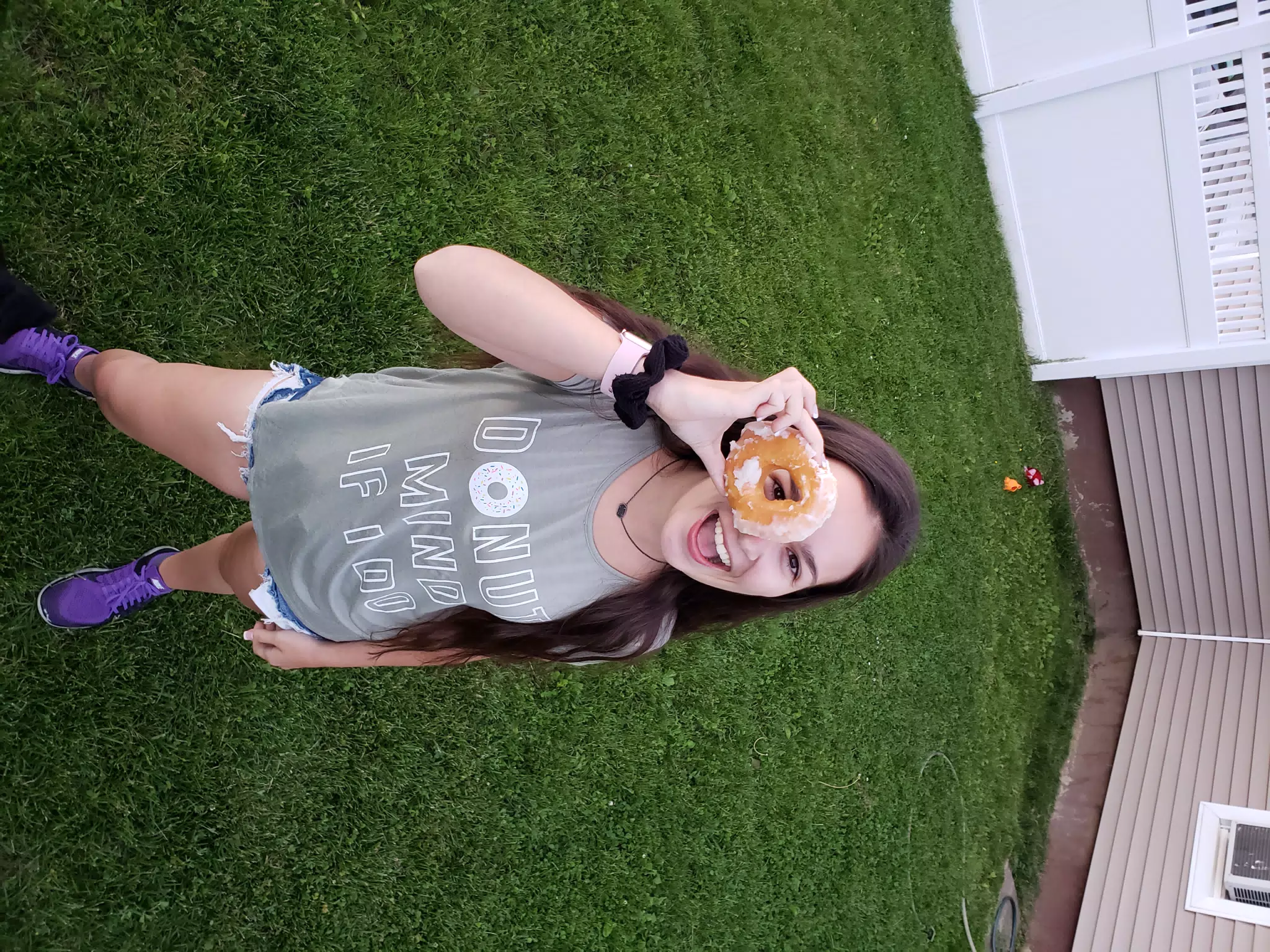 Emily Looking Through Doughnut