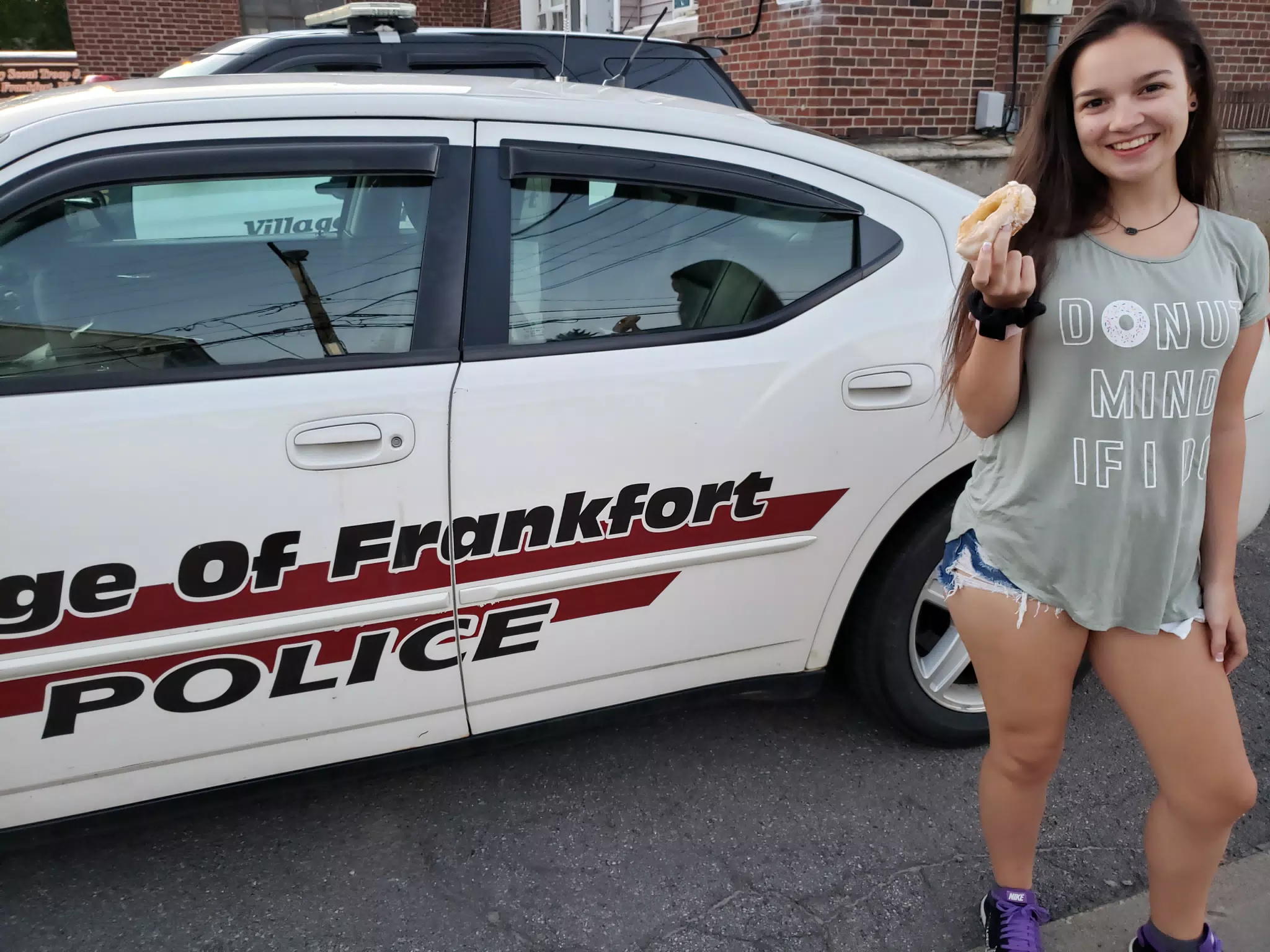 Emily with a Donut