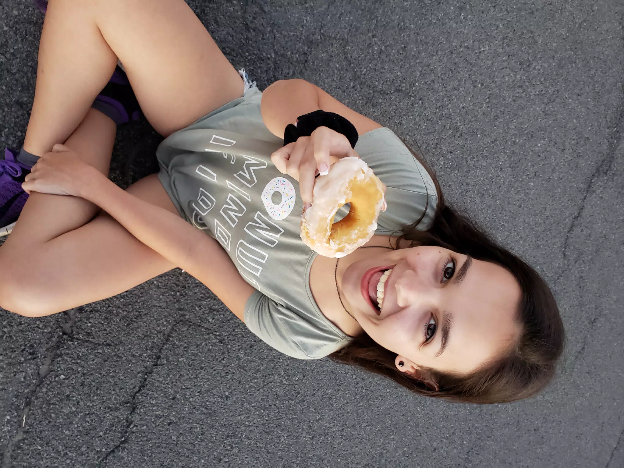 Emily Eating a Doughnut