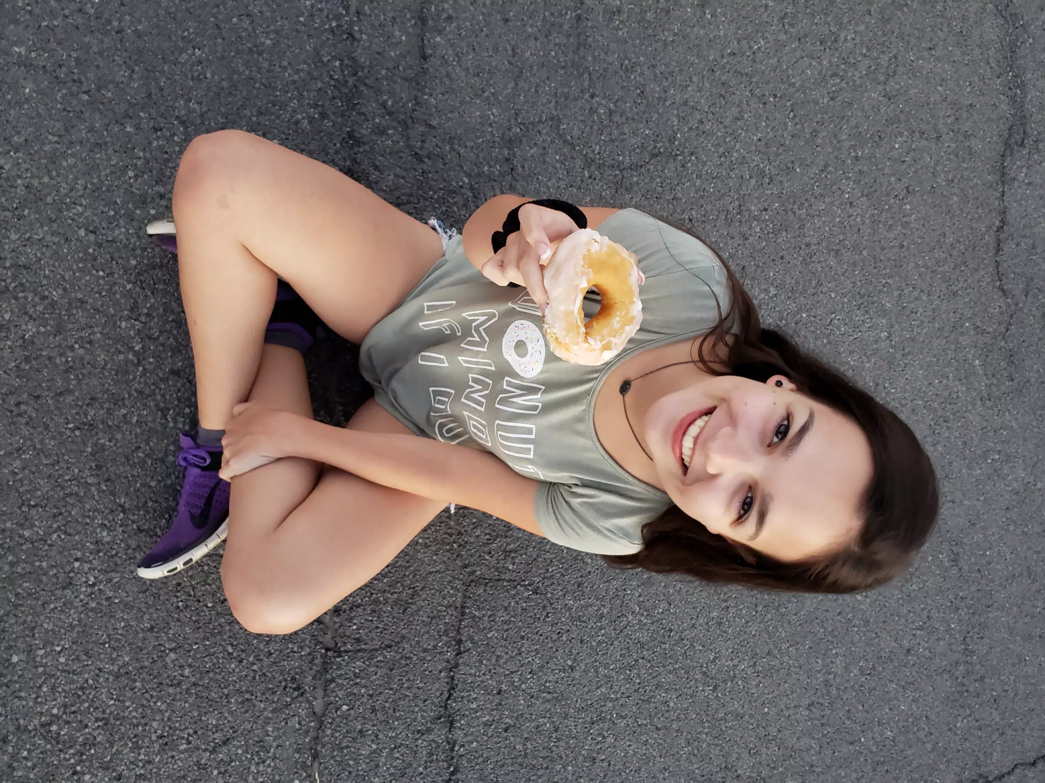 Emily with a Doughnut