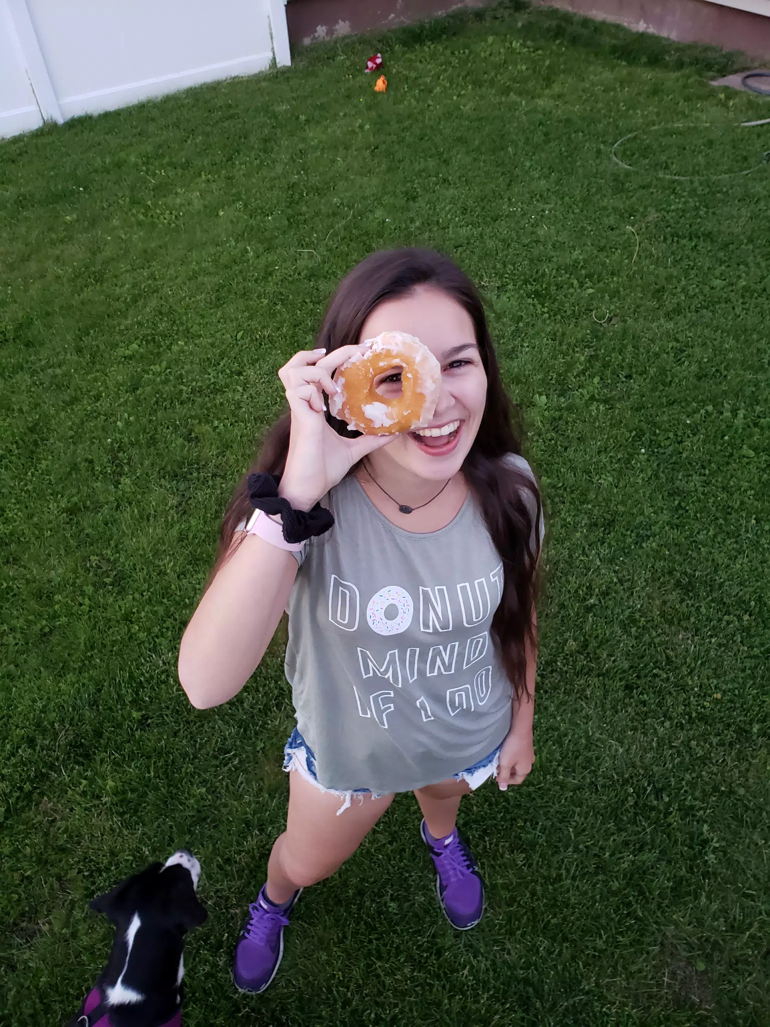 Mia Investigating Emily's Donut Photo Shoot