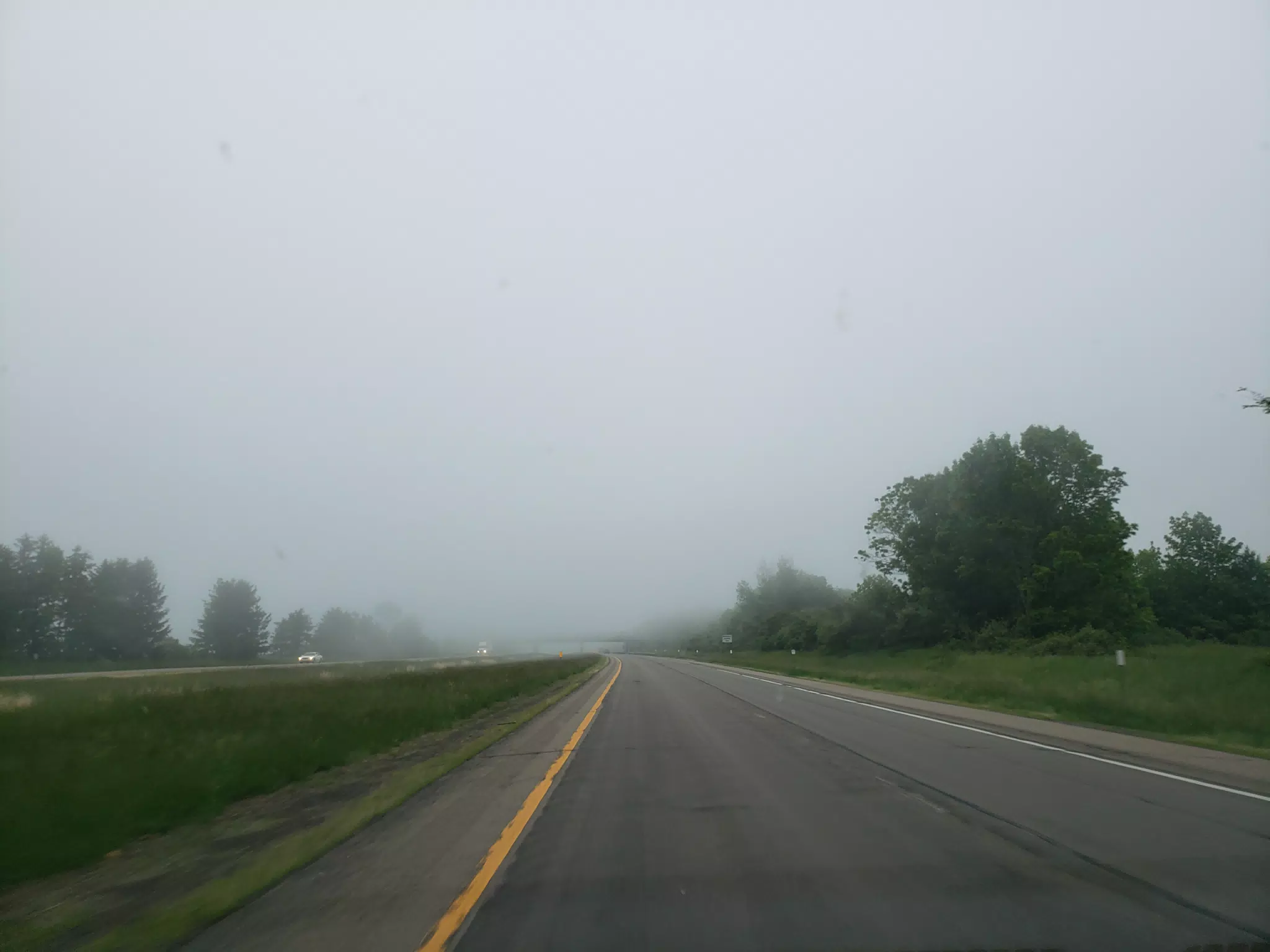 Fog in NY on the Thruway