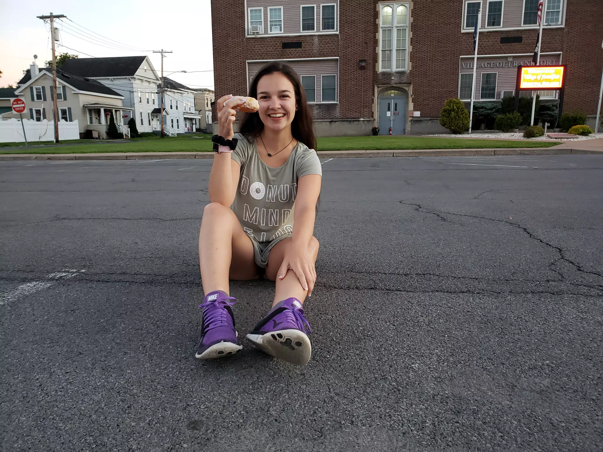 Emily with Donut
