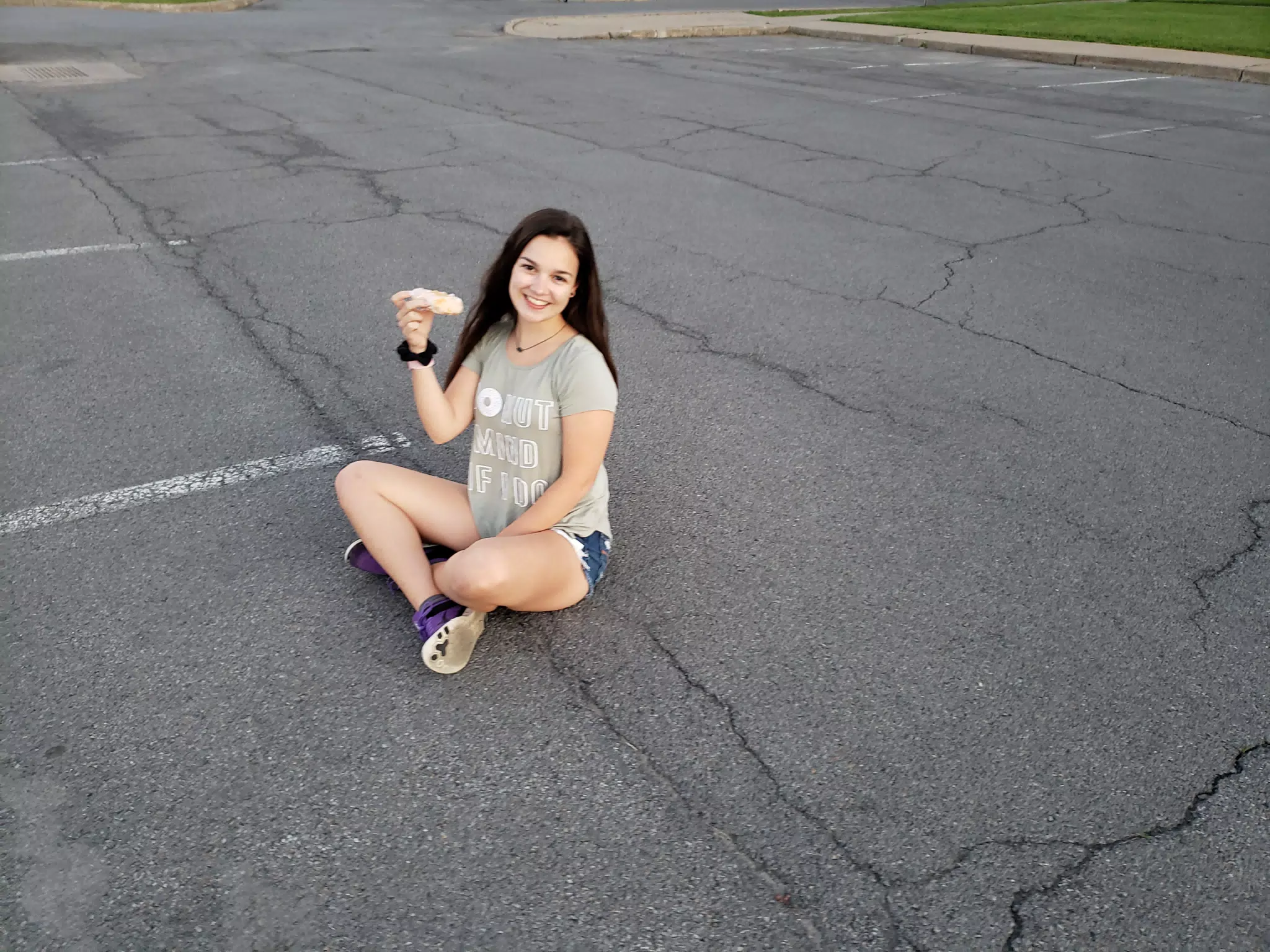Emily with Doughnut