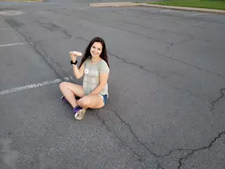 Emily with Doughnut
