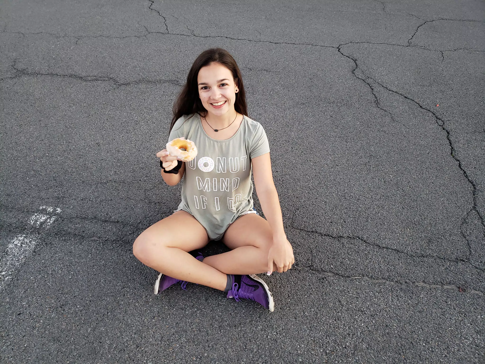 Emily on Doughnut Day Photoshoot
