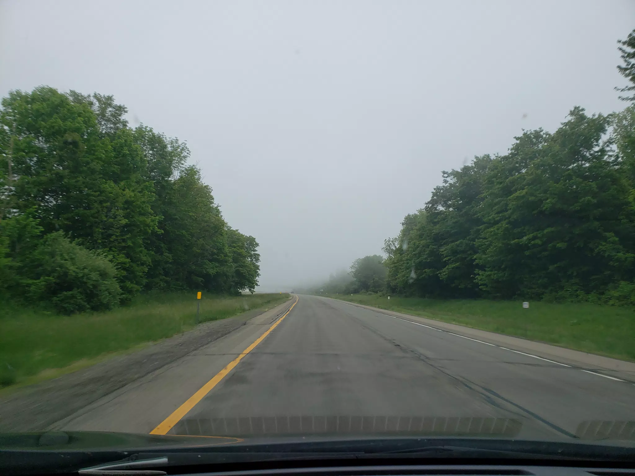 Fog in NY on the Thruway
