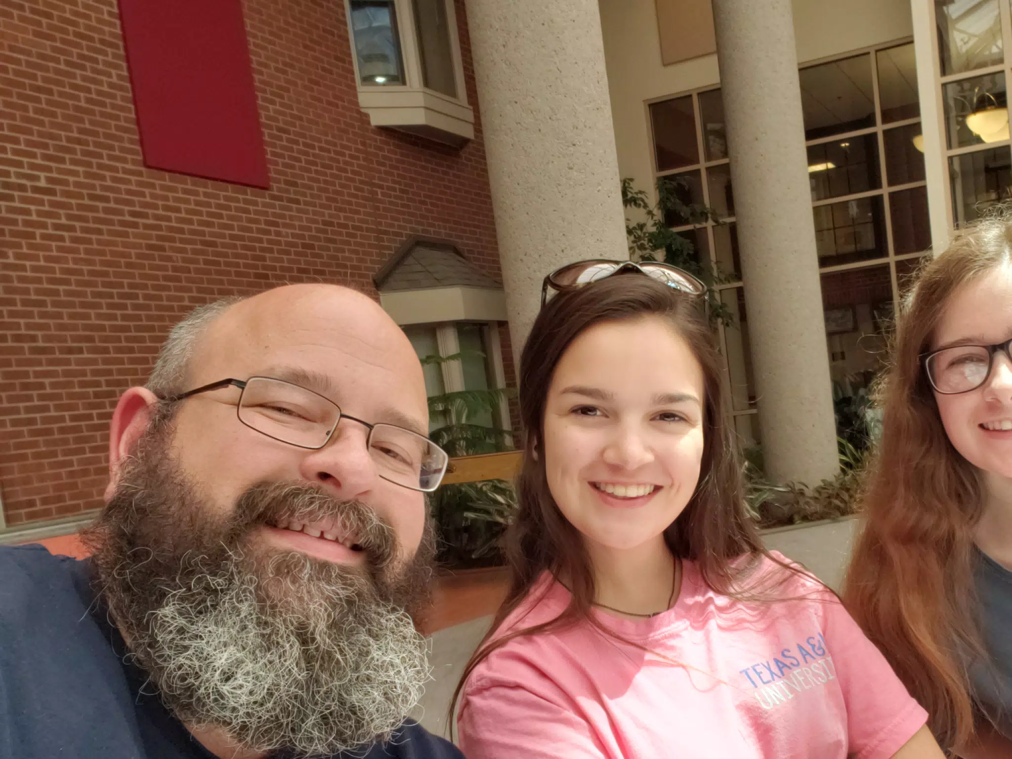 Scott, Emily, and Madeline at the Nursing Home