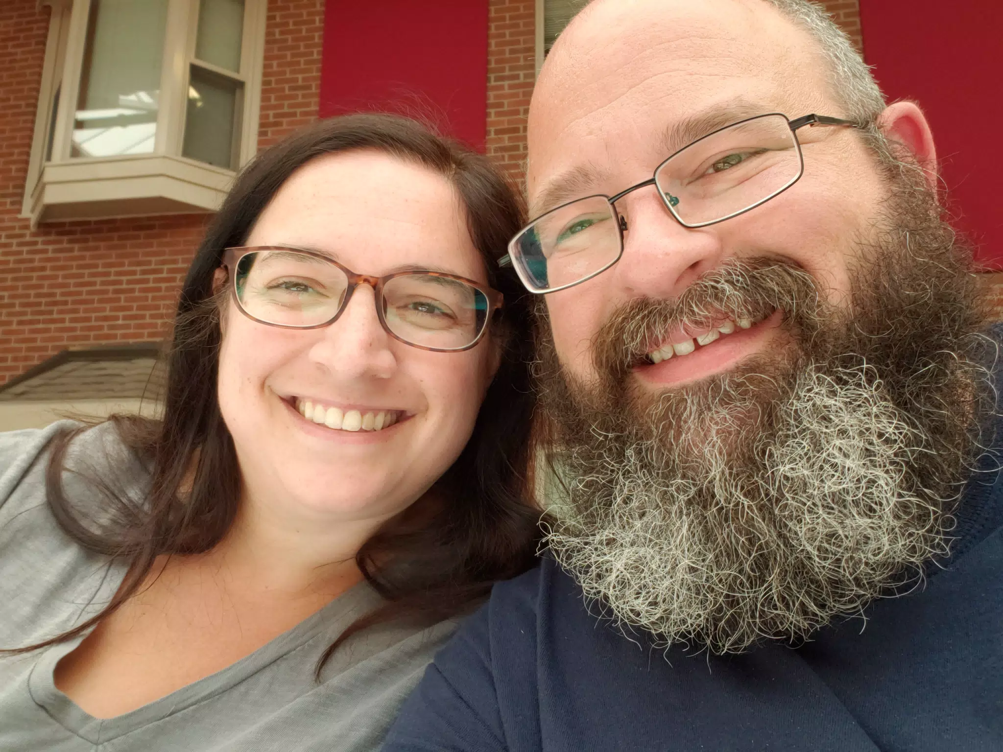 Dominica and Scott at the Masonic Home in Utica