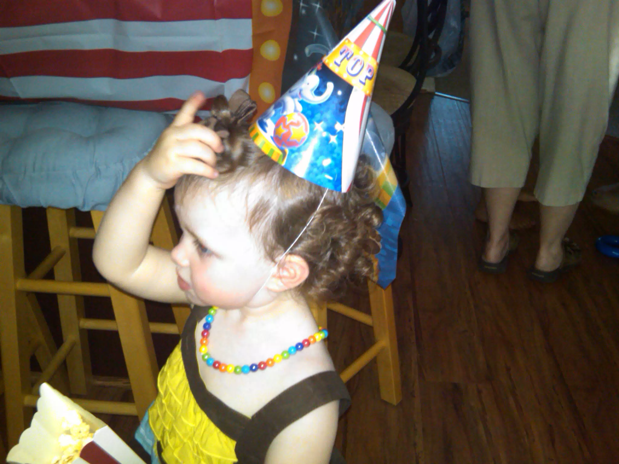 Liesl with Birthday Hat